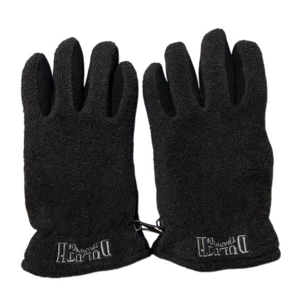 Duluth Men's Black Fleece Thermal Gloves Size M Winter Sports Hiking - Picture 3 of 9